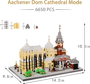 JXRLMB World Famous Architecture Micro Building Blocks Set 6650...