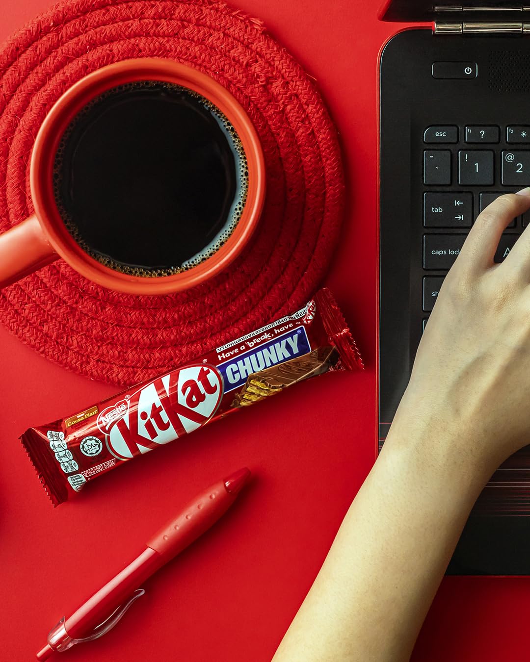 KITKAT Chunky Wafer ricoperto di Cioccolato al Latte, 36 Snack da 40g (1,44kg)