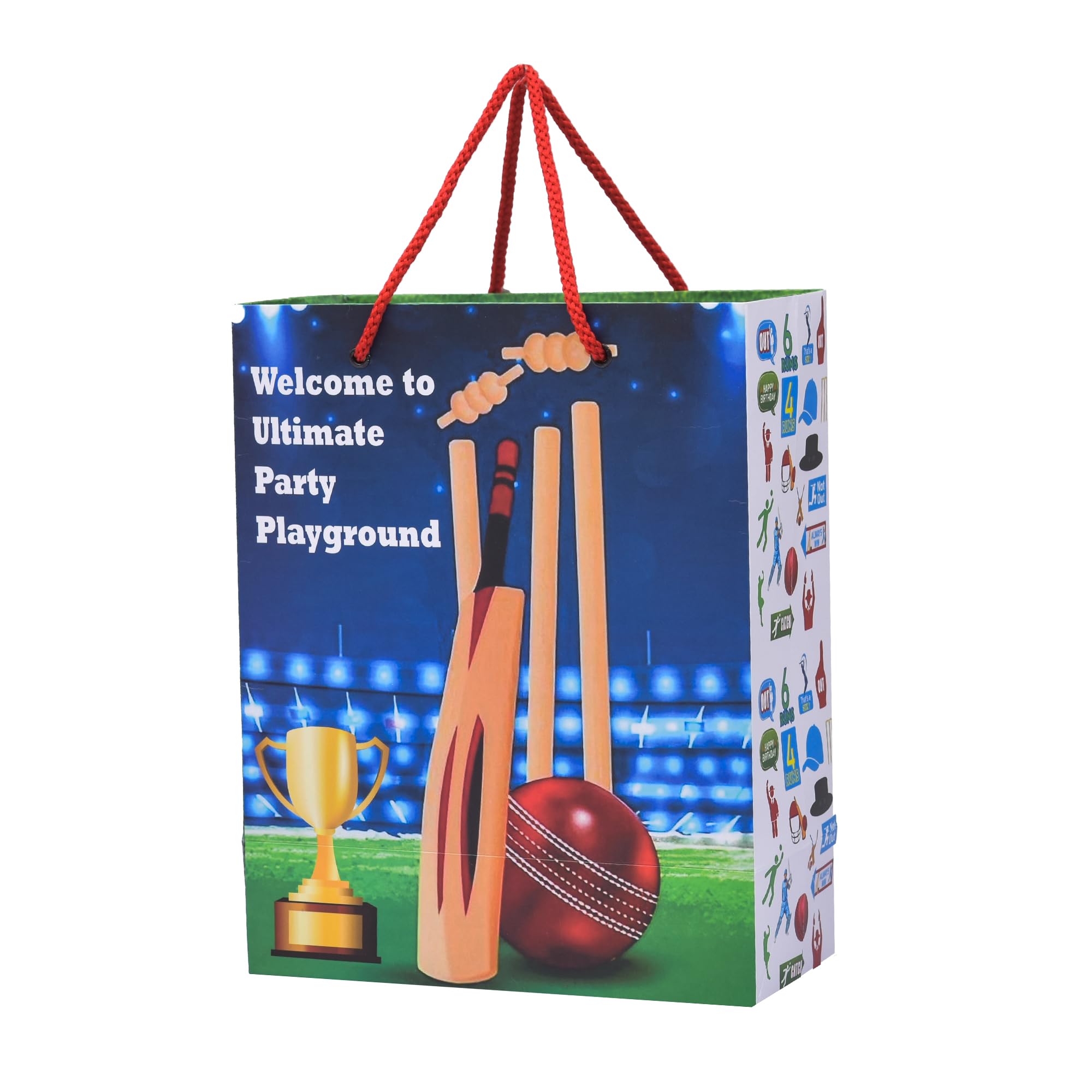 PPJ ® -HAPPY BIRTHDAY CRICKET PARTY (CARTOON THEME) (10 Pcs.) PAPER CARRY BAG, 10 Inch X 8 Inch X 4 Inch RETURN GIFT/HAPPY BIRTHDAY/RETURN GIFTS/GIFTS/GIFT BAGS/GIFT COVERS (Pack of 10) (B0D9HJ6Z1S) Amazon Price History, Amazon Price Tracker