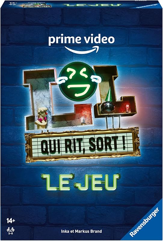 Ravensburger - LOL : Qui Rit, Sort ! - Jeu de Société Adulte et Ados Dès 14 Ans - Jeu d'Ambiance en Famille ou Entre Amis - 3 à 8 Joueurs - Version française - 27587