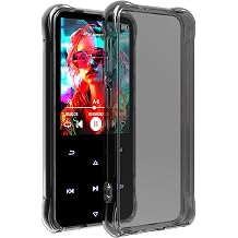 for AGPTEK M3 MP3 Player Case, Protect Against Drop, Lightweight Flexible but Durable, Anti-Slip Shockproof Protective Cover Clear Black