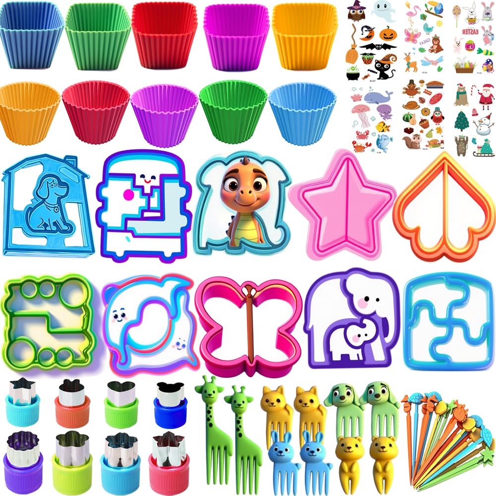 Photo 1 of Doiaz Sandwich Bread Cutters - Vegetable & Fruit Shapes