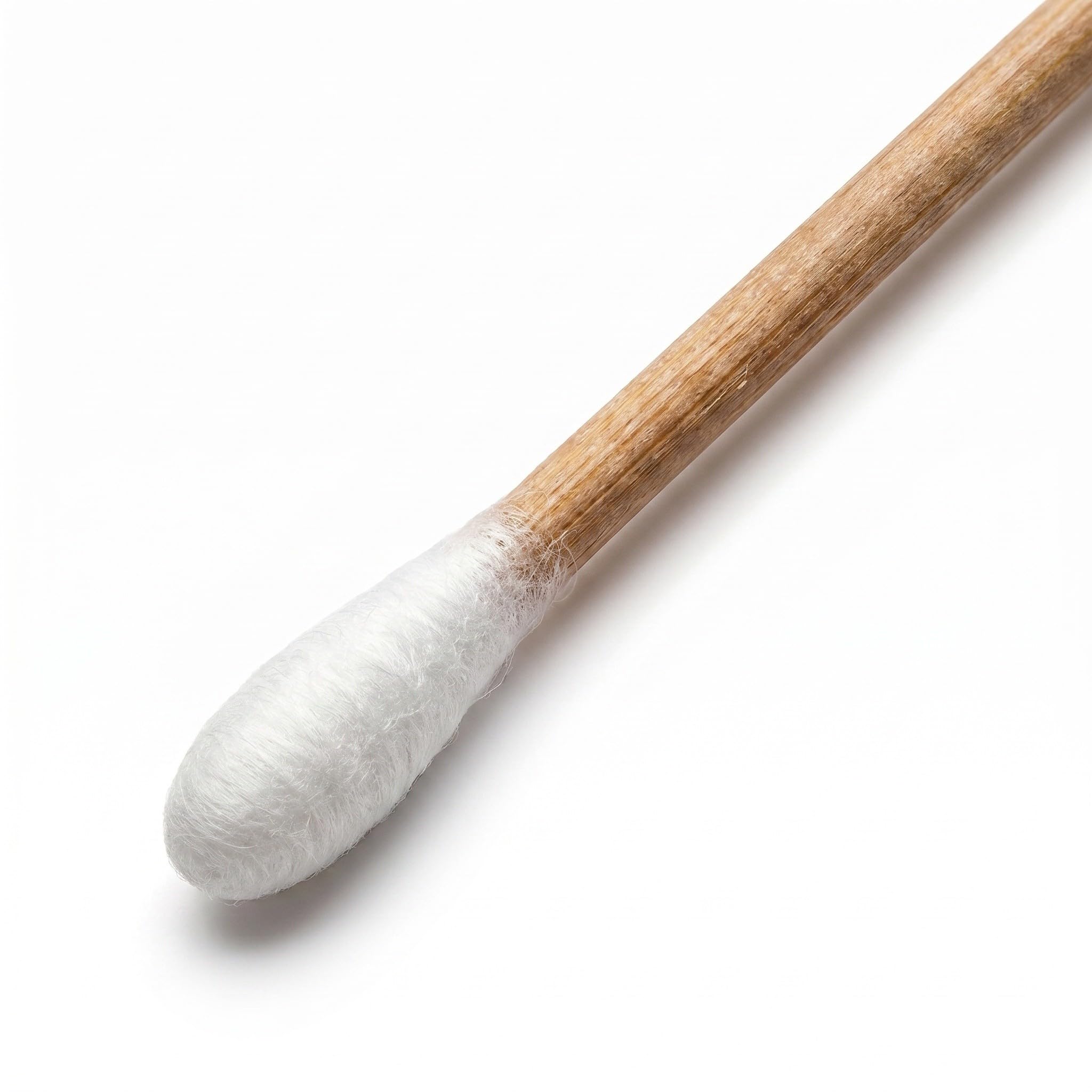ibasenice 1200 bastoncini di cotone con in legno da 15 cm - Bastoncini a punta tonda a estremità singola - Applicatori assorbenti per la rimozione del trucco, la cura degli animali domestici e la
