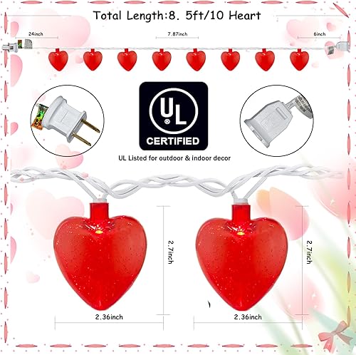 Miniatura 9 de Cbebew 10 luces de muñeco de nieve de Navidad, cadena de luces de Navidad de 8.5 pies con 10 luces de muñeco de nieve, árbol de Navidad para
