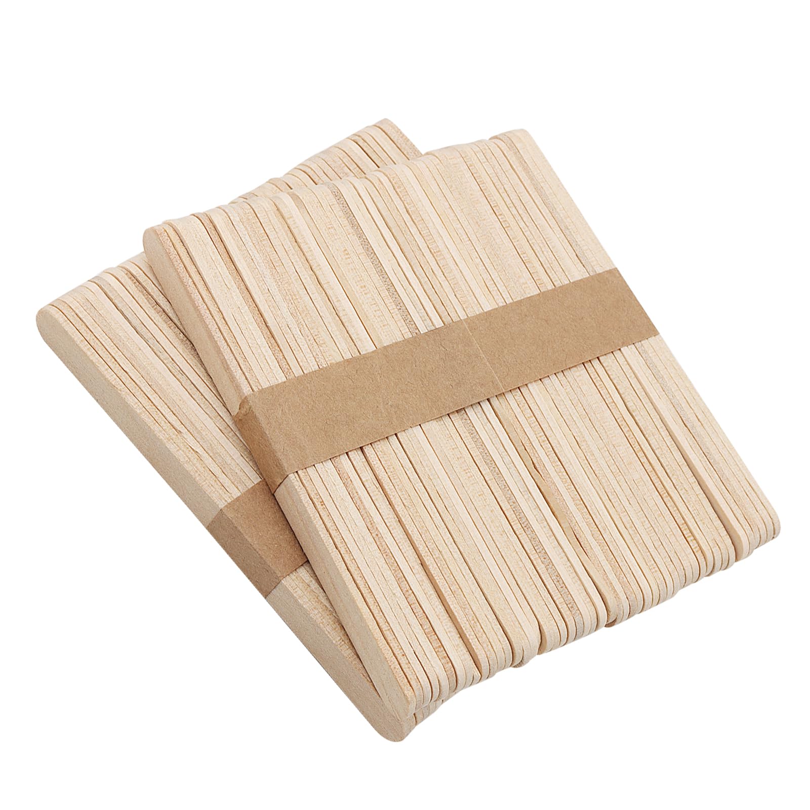 1000x ARNOMED houten spatel, houten stokjes voor knutselen, houten ijsstokjes 15x1.8cm DIY, wegwerp ijsstokjes voor knutselen, spatel voor cosmetica, houten spatel, knutsel accessoires