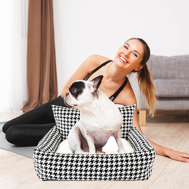Foto 7 de 7 de PETCUTE Cama para Perros Medianos y Grandes,Super Cómoda Camas para Mascotas con Fondo Antideslizante,Sofá…