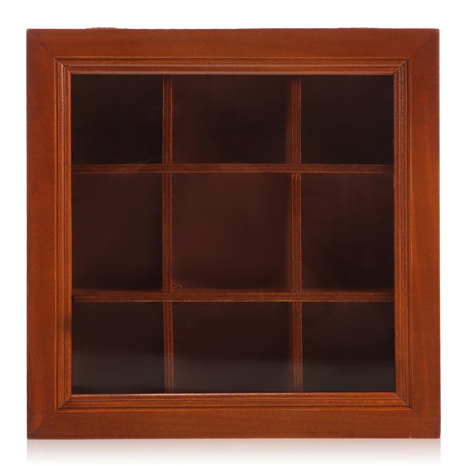 Teebeutelhalter Holz Acryl Multifunktionaler Organizer für Küche und Kaffetisch 9 fächer Aufbewahrungsbox mit Mehrfachfächern
