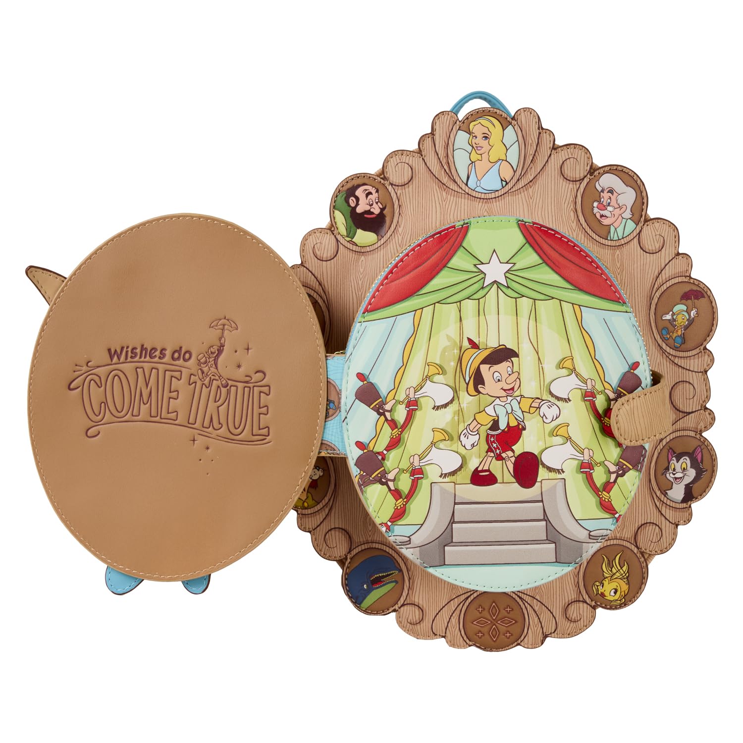 Amazon.com: Loungefly Disney Pinocchio Cameo Mini Backpack Amazon.com: Loungefly Disney Pinocchio Cameo Mini Backpack