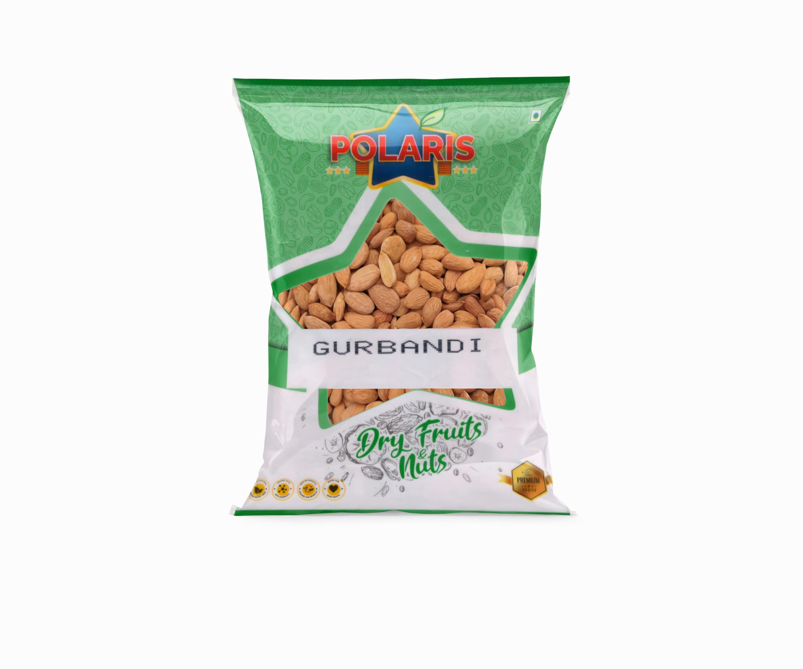 POLARIS Green Label Gurbandi Almond Kernels | 100% Pure Afghani Choti Badam Giri, 1Kg (4 Packs of 250Gms) (B0C4QSMD4G) Amazon Price History, Amazon Price Tracker