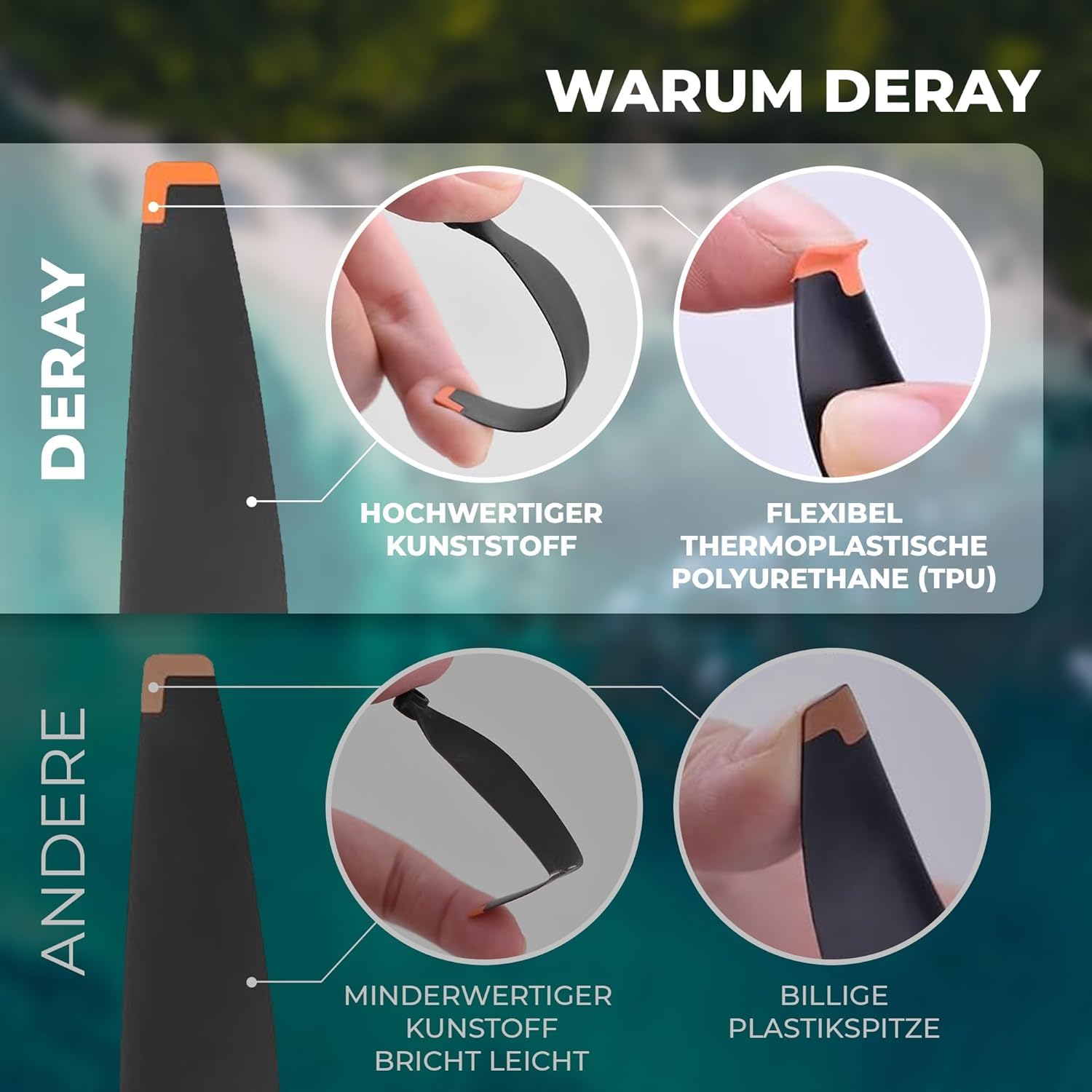 DERAY | Elica per drone DJI Mavic 3, Mavic 3 Pro, Mavic 3 Classic, Cine, elica silenziosa, punta in TPU/silicone AA