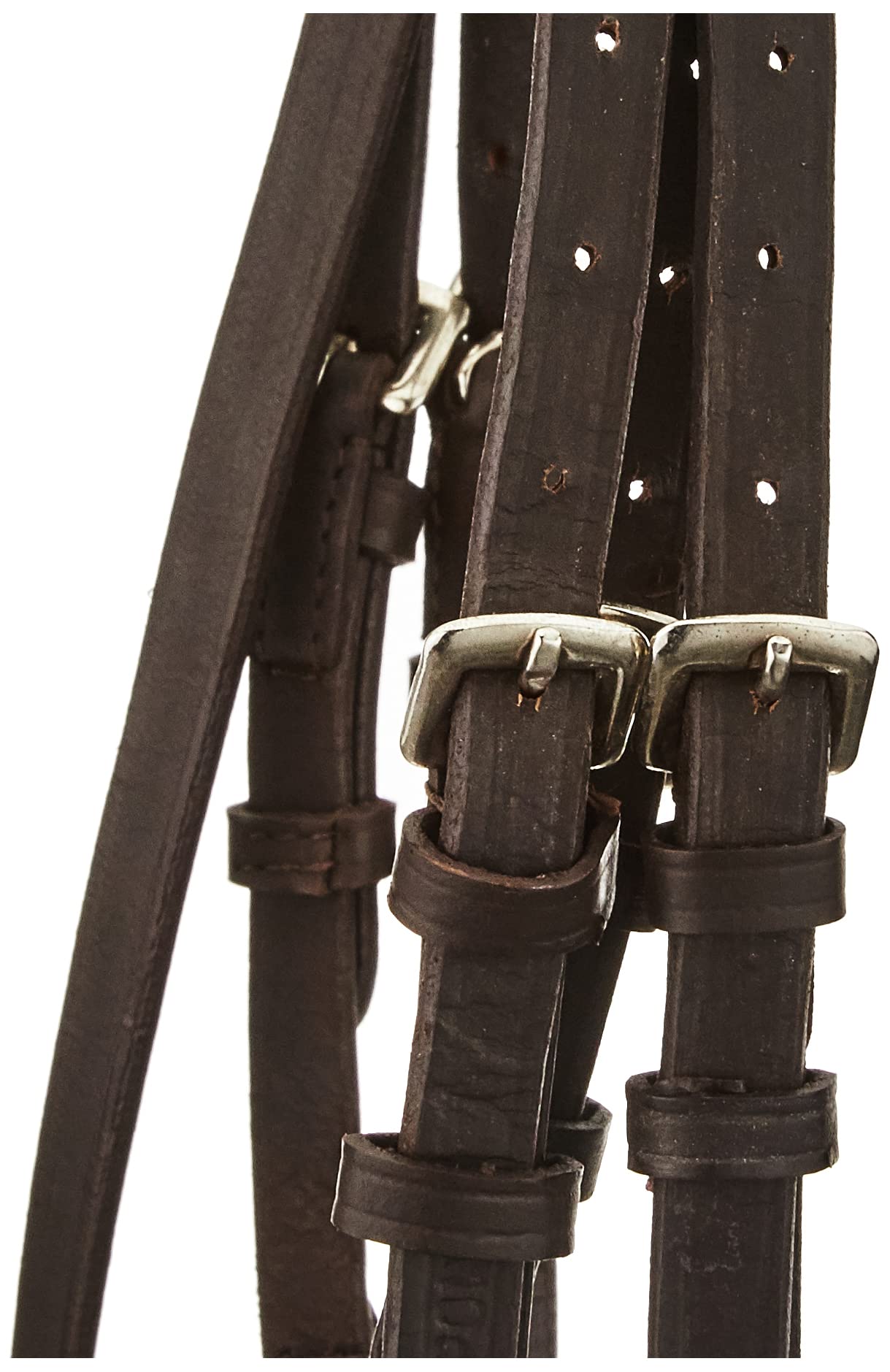 Covalliero Trensenzaum Standard, Zaumzeug, Reitzaum, braun, Leder, Metall, Pony, Pferd, verstellbar, inkl. Gurtzügel