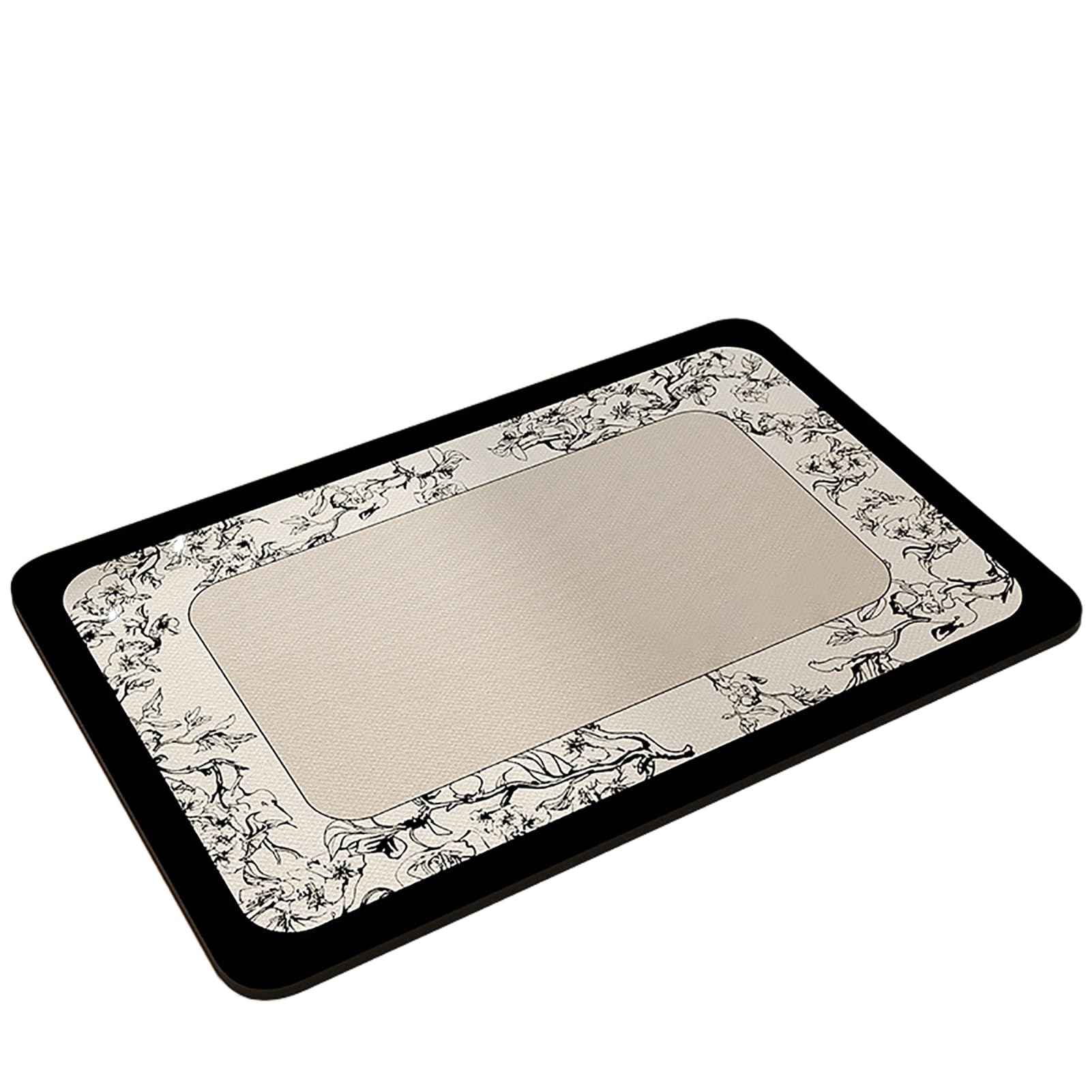 Tapis de Sol Super Absorbant 60x120cm, Tapis de Sol Lavable en Pierre de Diatomée, Tapis de Douche Doux Séchage, Doux Microfibre Douceur d'intérieur, pour Cuisines, Machines a Laver