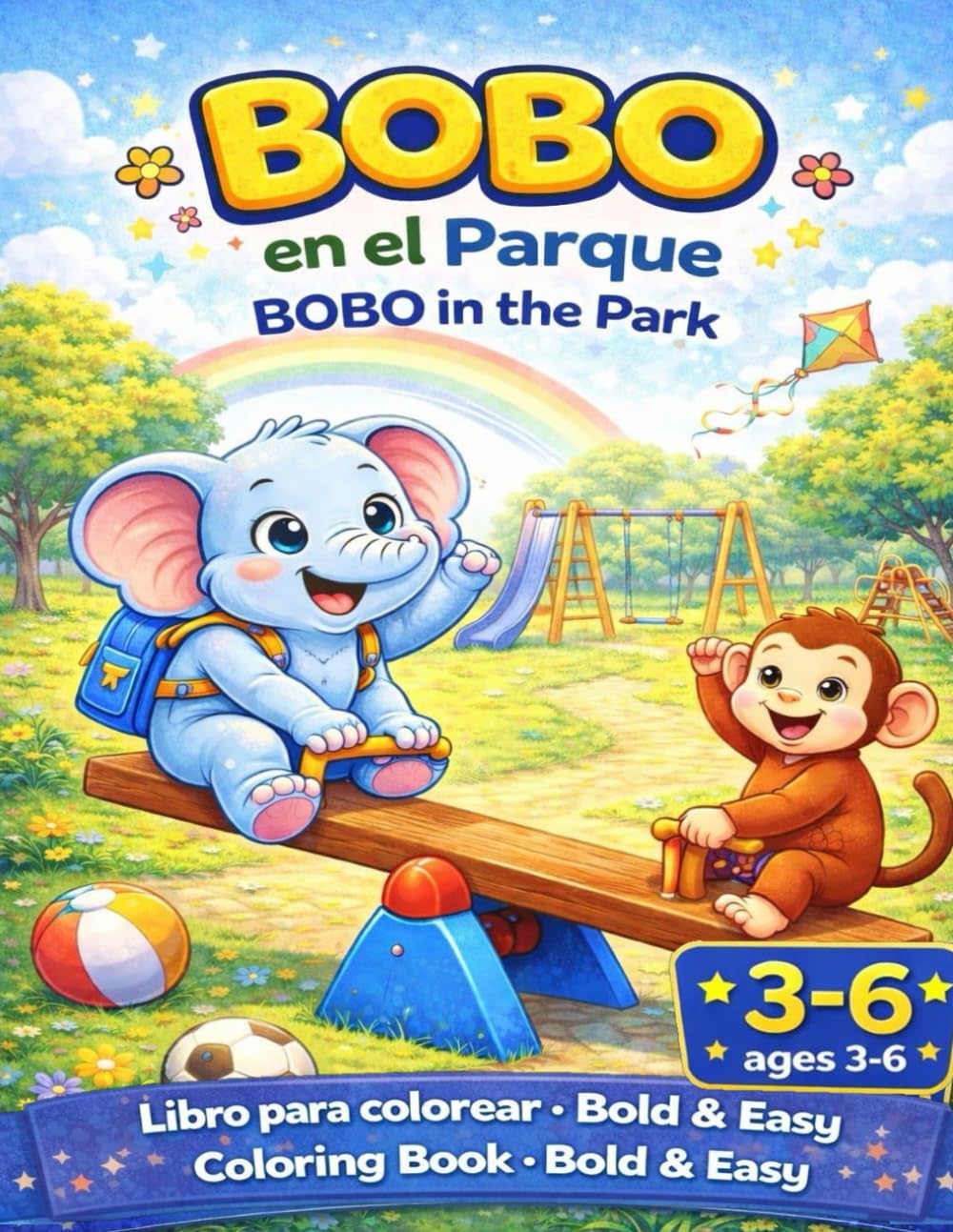BOBO EN EL PARQUE: COLOREANDO CON BOBO 3-6 años (Coloring with BOBO)