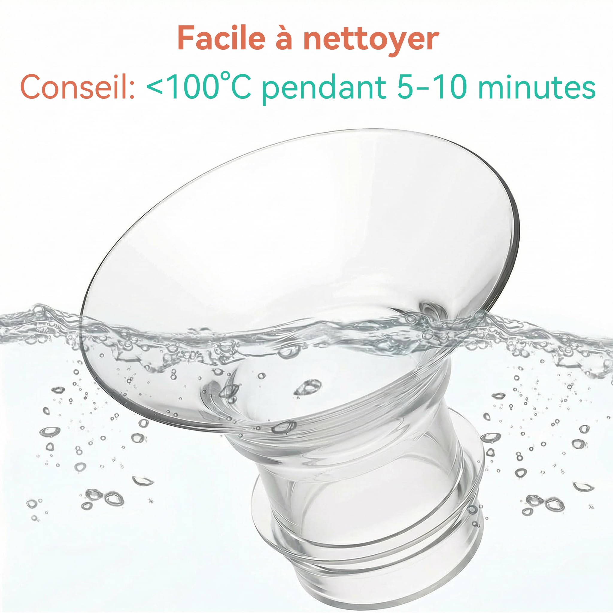 Lot de 10 réducteurs d'embout pour tire-lait 13-21mm compatibles Momcozy M5/S9Pro/S12Pro, Medela, KISSBOBO K5/K6