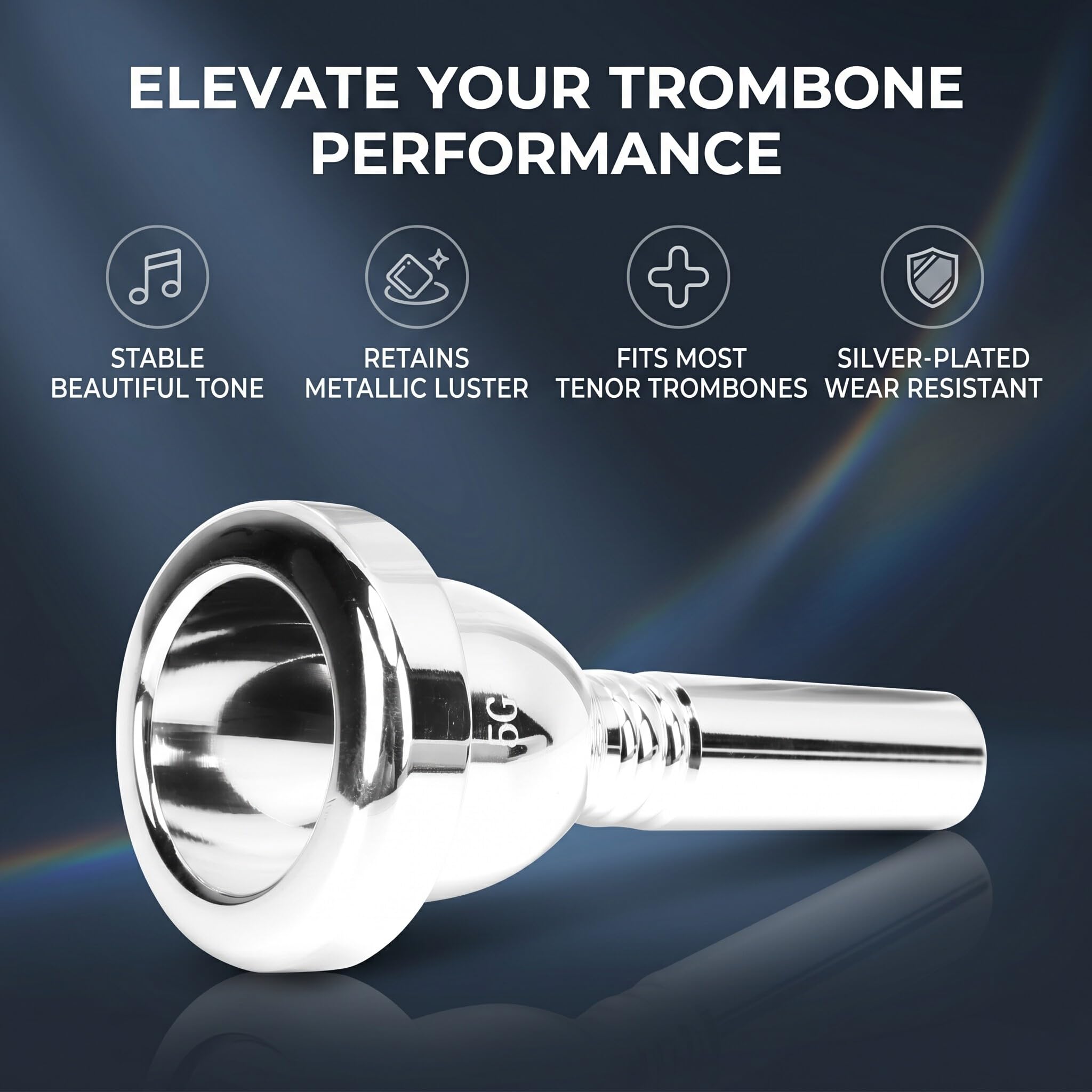 Haofy Bocchino nel Pezzo di Trombon Mund di Tenore Grande Albero - Metallo 12,7 Mm 5g di Accessori Sostituzione TR 03, Suono Premium per i Giocatori di Trombone, per la Maggior Parte dei Tenori,
