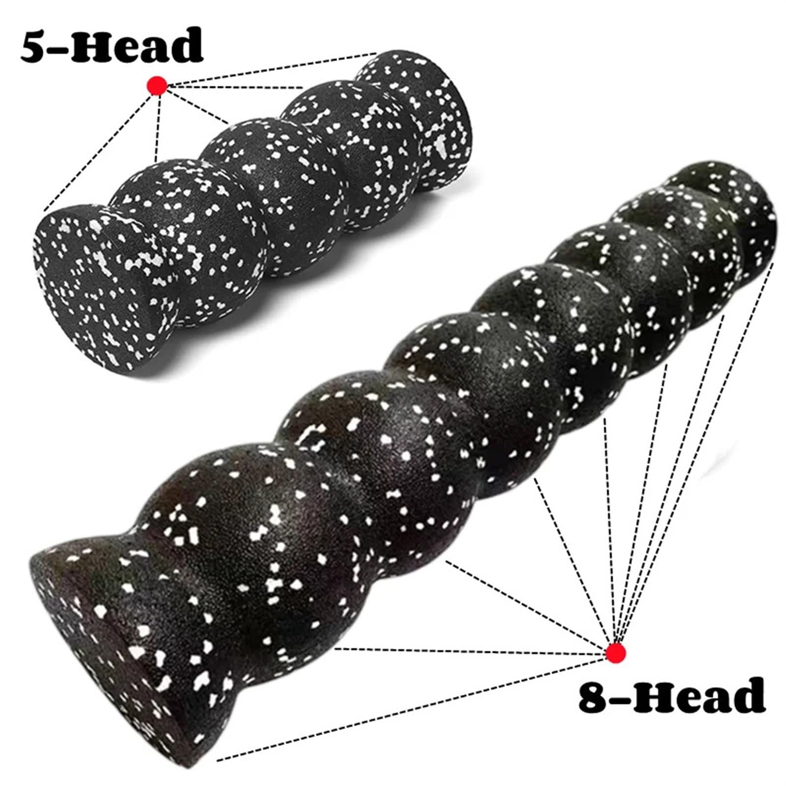 Rullo di schiuma for yoga Rullo for massaggio fitness EPP a forma ondulata for la terapia dei punti trigger Sollievo dal dolore al collo e alla gamba posteriore a rilascio miofasciale Foam Roller(Big