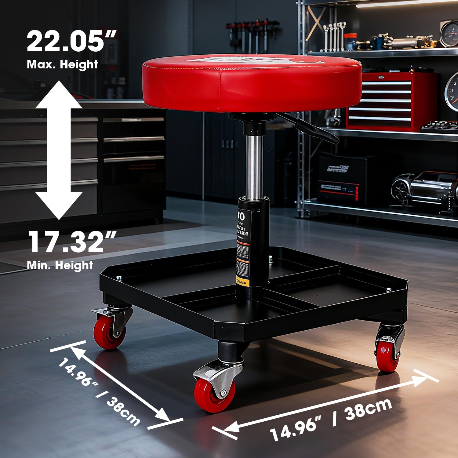 Amazon.com: BIG RED TR6350 Torin Rolling Pneumatic Creeper Garage