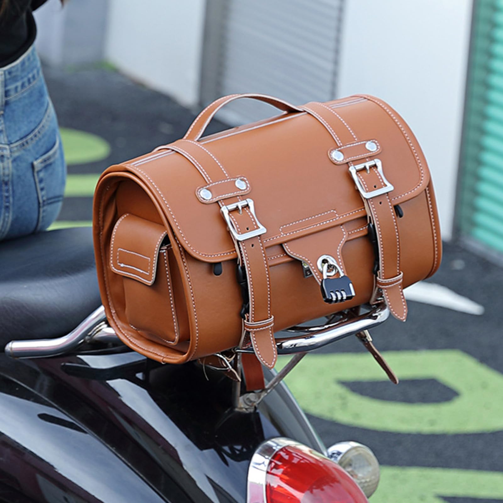 Generico Borsa Da Sella Per - Borsa Da Sella Per Resistente, Versatile | Organizer Per Bagagli, Da Viaggio, Custodia Per | Per Viaggi Turistici, Guida Su Strada, Viaggi In A Lunga Dista