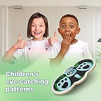 Vista 4 de Wooden Balance Board Kids, Wobble Board For Balance, Balance Board Toddler Supporter, Balance Boards for Stability and Core Training 1. Pingüino