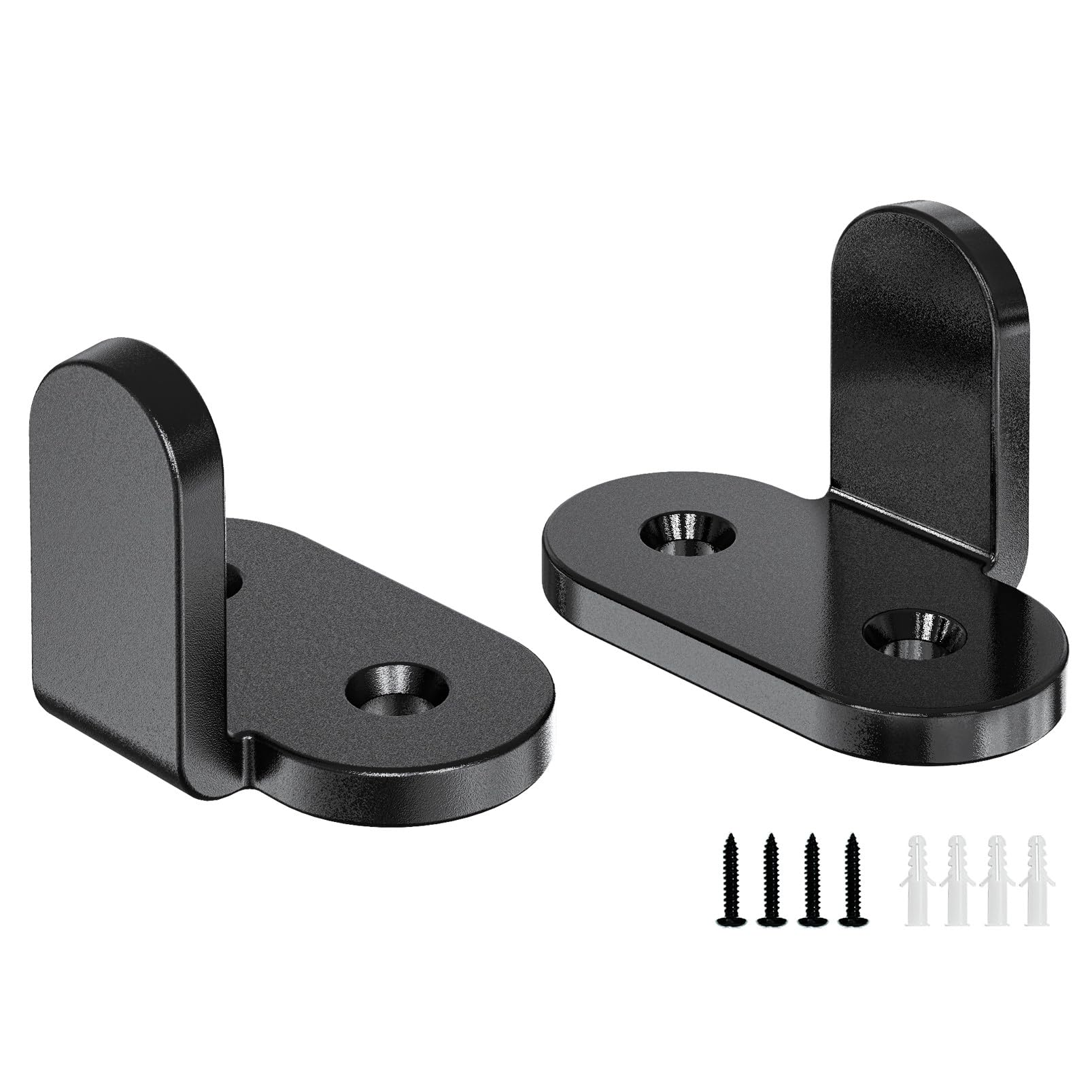 Barn Door Floor Guide, 2 Pack Sliding Door Bottom Guide, Heavy Duty Metal Hardware (L barn Door Guide, 2p)