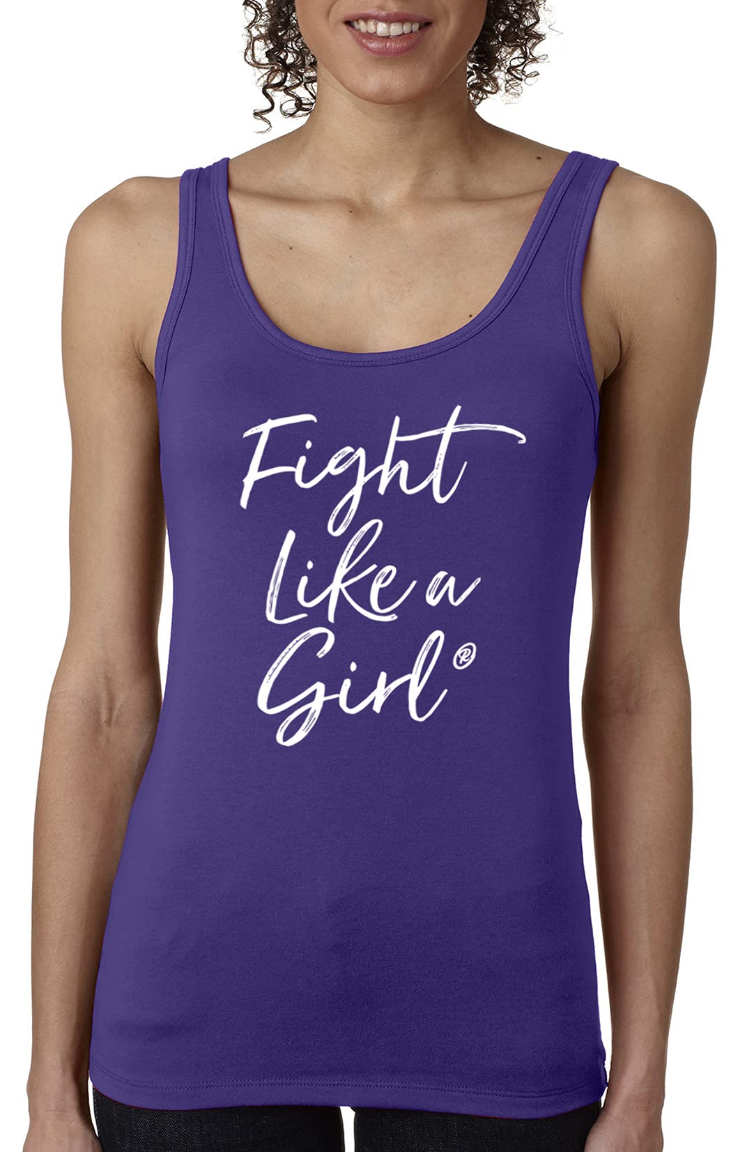 Fight Like a GirlScript Stretch Tank Top