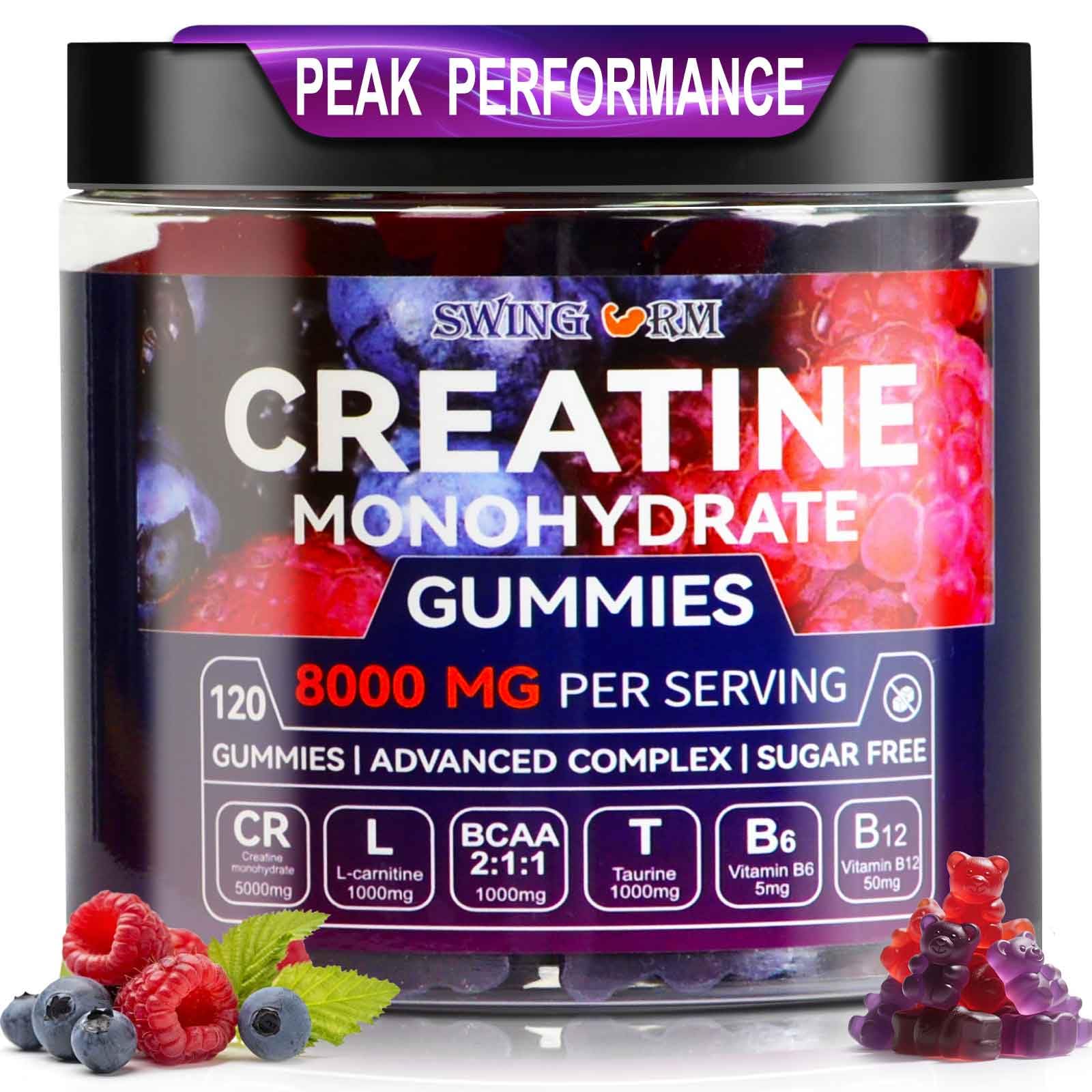 Amazon.com: Swing Arm Creatine Monohydrate Gummies 8000 mg for Men