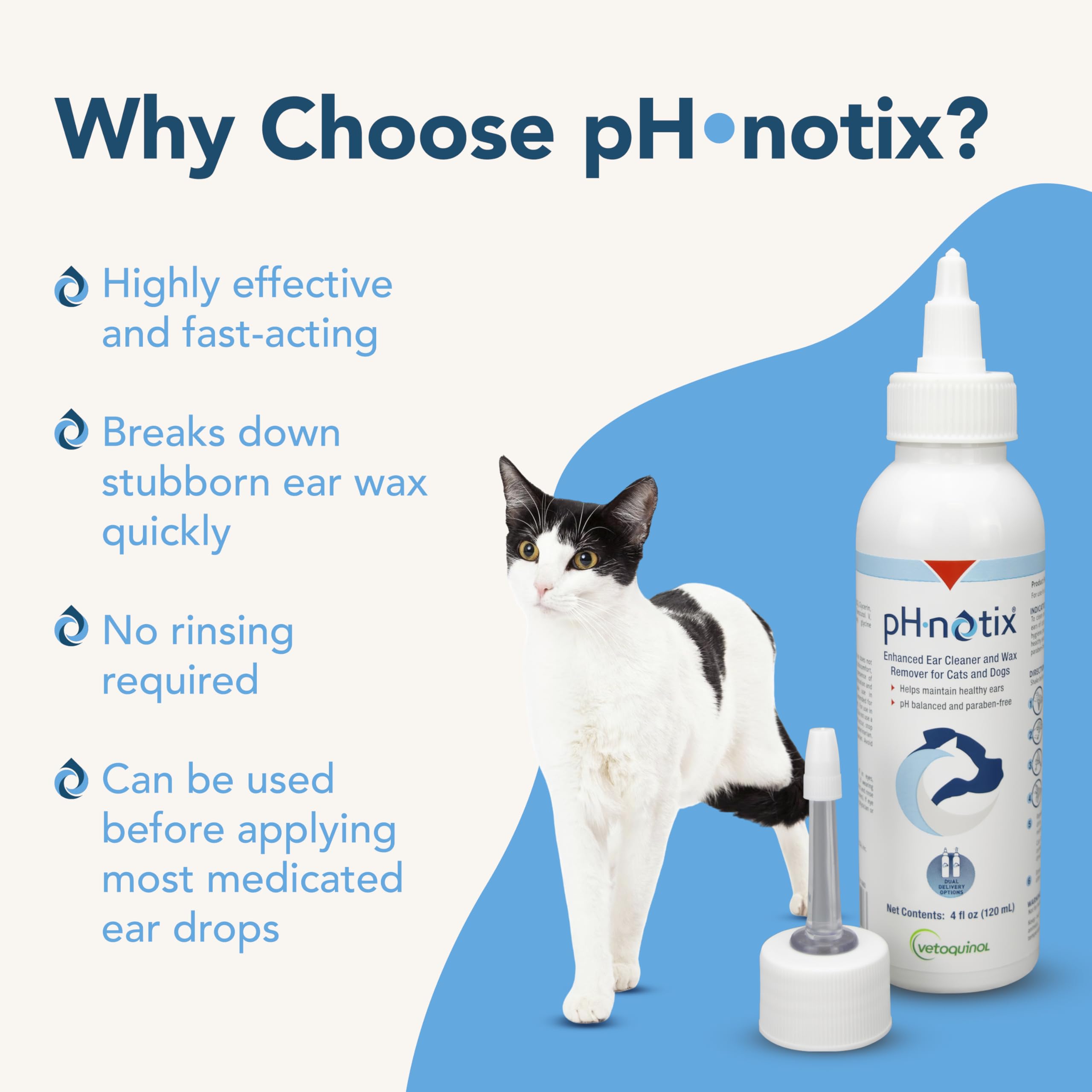 Vetoquinol pH•notix Enhanced Ear Cleaner, - image 3
