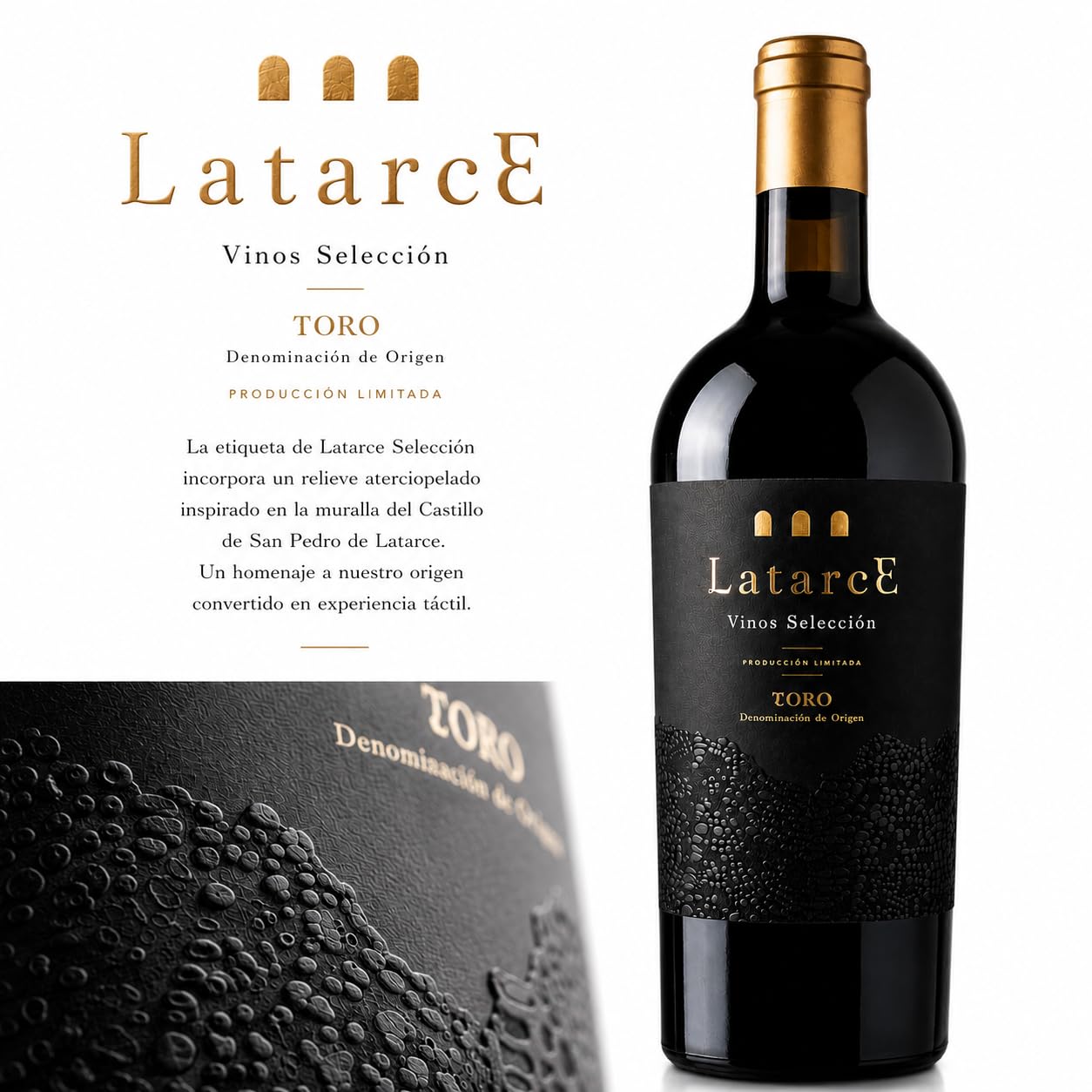 Latarce | Pack Regalo 3 Botellas Vinos Gourmet D.O. Toro 75cl | Vino Tinto Selección + Verdejo + Vino Dulce Selección | Edición Limitada Alta Gama | Estuche Elegante Ideal para Regalar