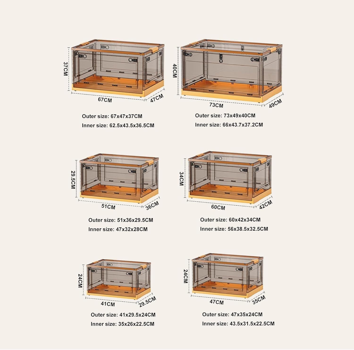 Generisch Große, transparente Aufbewahrungsbox aus Kunststoff mit Deckel und Rollen – Grüner Unterbett-Organizer (51 x 36 x 29,5 cm) für einfache Aufbewahrung und Organisation im Haushalt