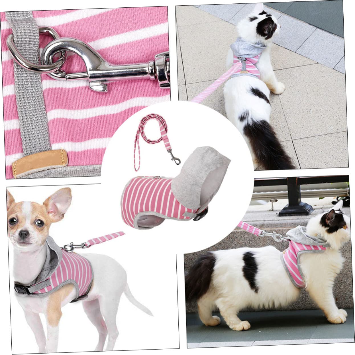 FRCOLOR 3stücke Katzen Geschirr Mit Leine No-Pull Weste Für Outdoor-aktivitäten Komfortabel Und Sicher Für Katzen Für Und Abenteuer