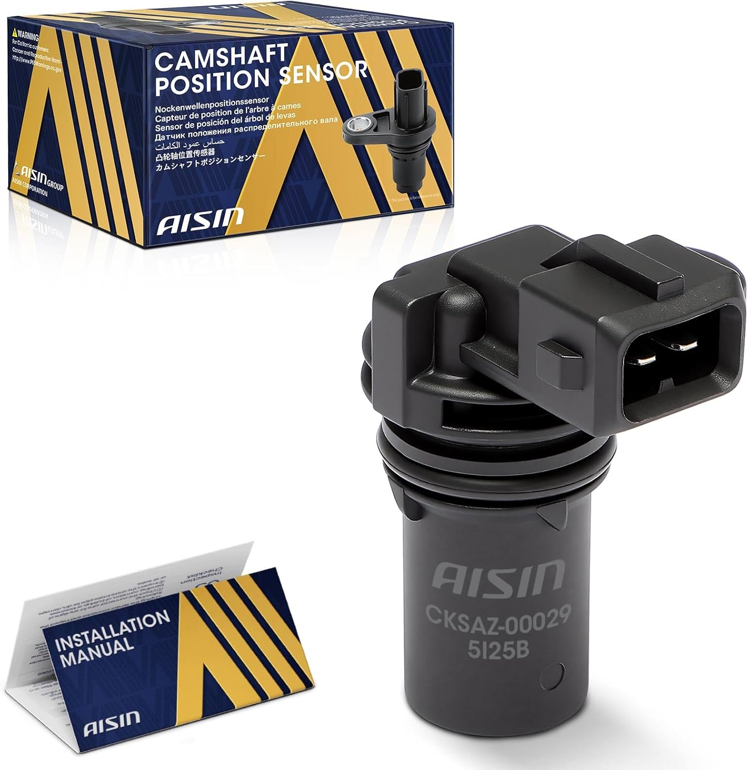 AISIN AFTERMARKET CKSAZ-00029 Engine Camshaft Position Sensor - Compatible with Ford Explorer 1997-2010, Mustang 2005-2010, Ranger 2001-2011, Mountaineer 1998-2010 - 2.3L 4.0L