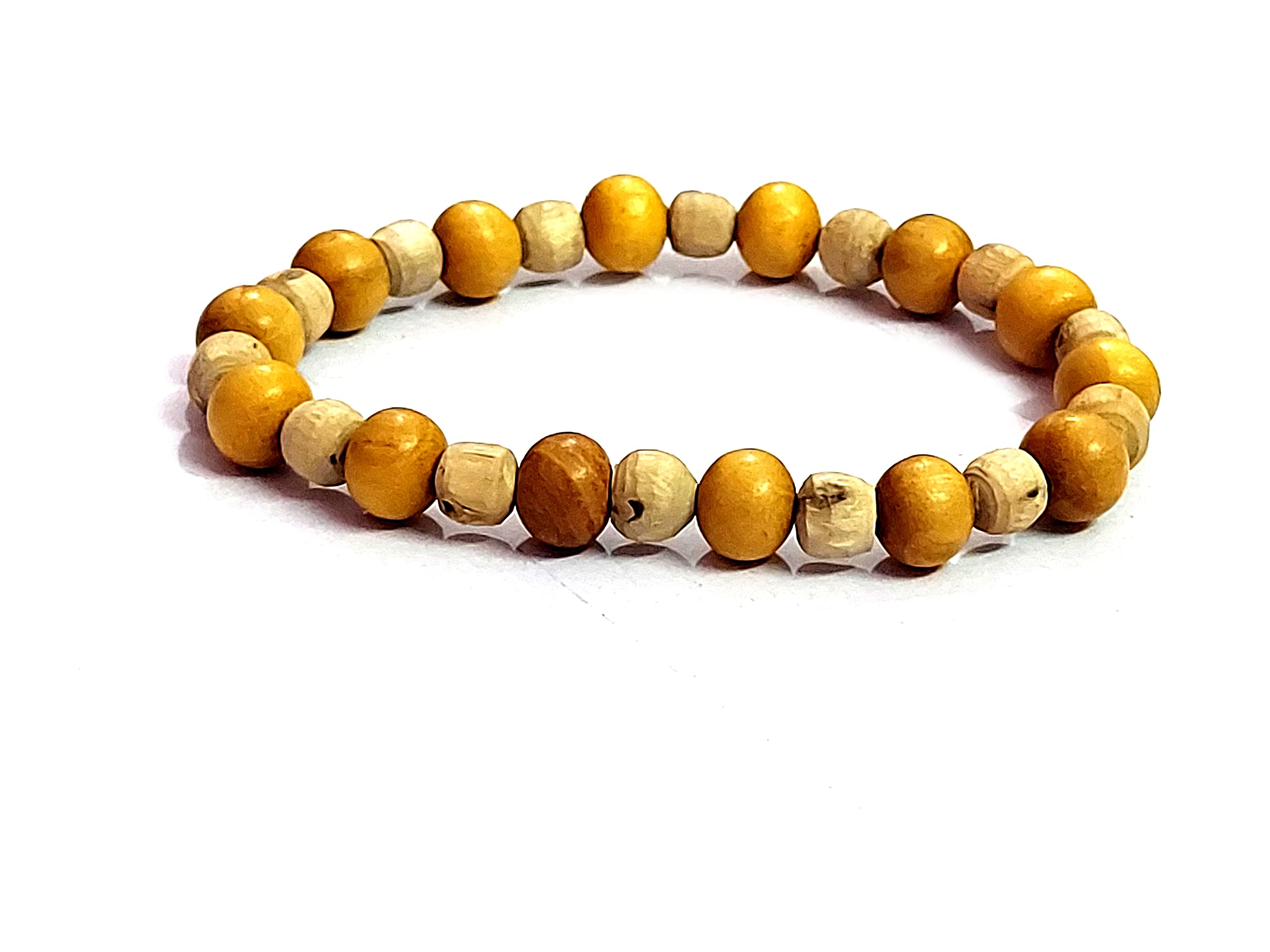 ASTROGHAR Natural Tulsi and Chandan White Sandal Wood Bracelet For Men and Women (B09CPYHN8V) Amazon Price History, Amazon Price Tracker