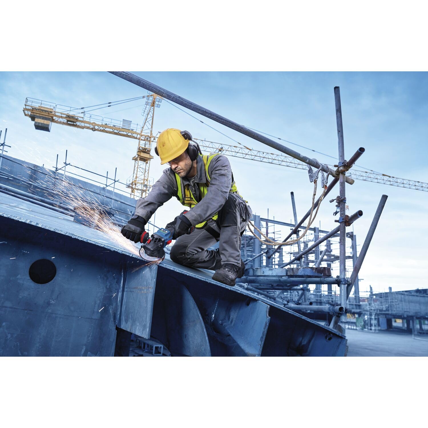 BOSCH Akumulatorowa szlifierka kątowa EXWS 18V-15 S 18 V