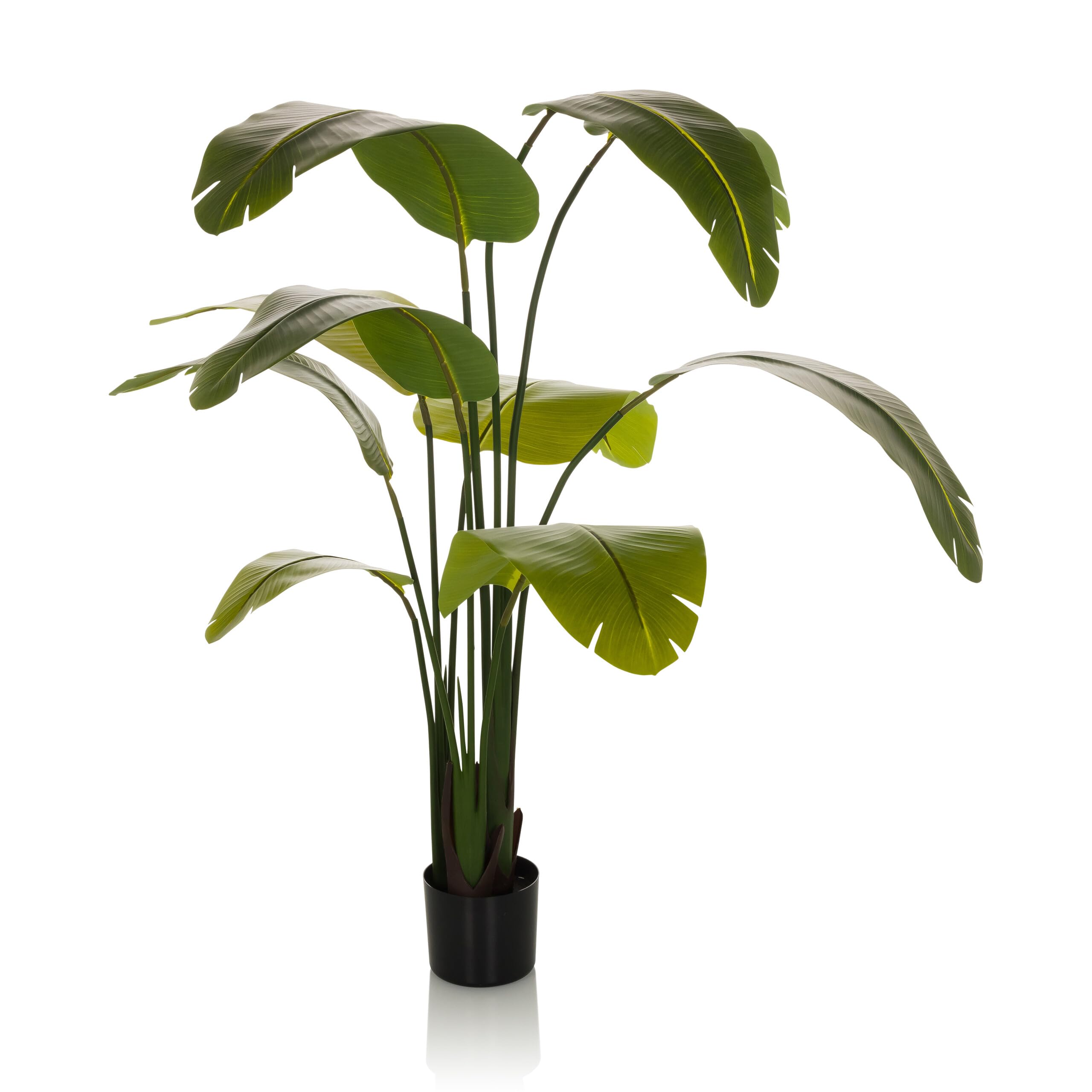 hjh OFFICE Planta Artificial Banane Planta Artificial Decorativa 170 cm, Easy-Care platanero, árbol Artificial Verde 871051