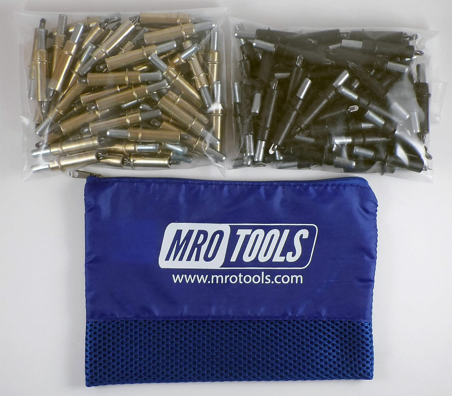 MRO TOOLS50 3/16 & 50 5/32 Cleco Fasteners w/ Mesh Carry Bag (K3S100-4)
