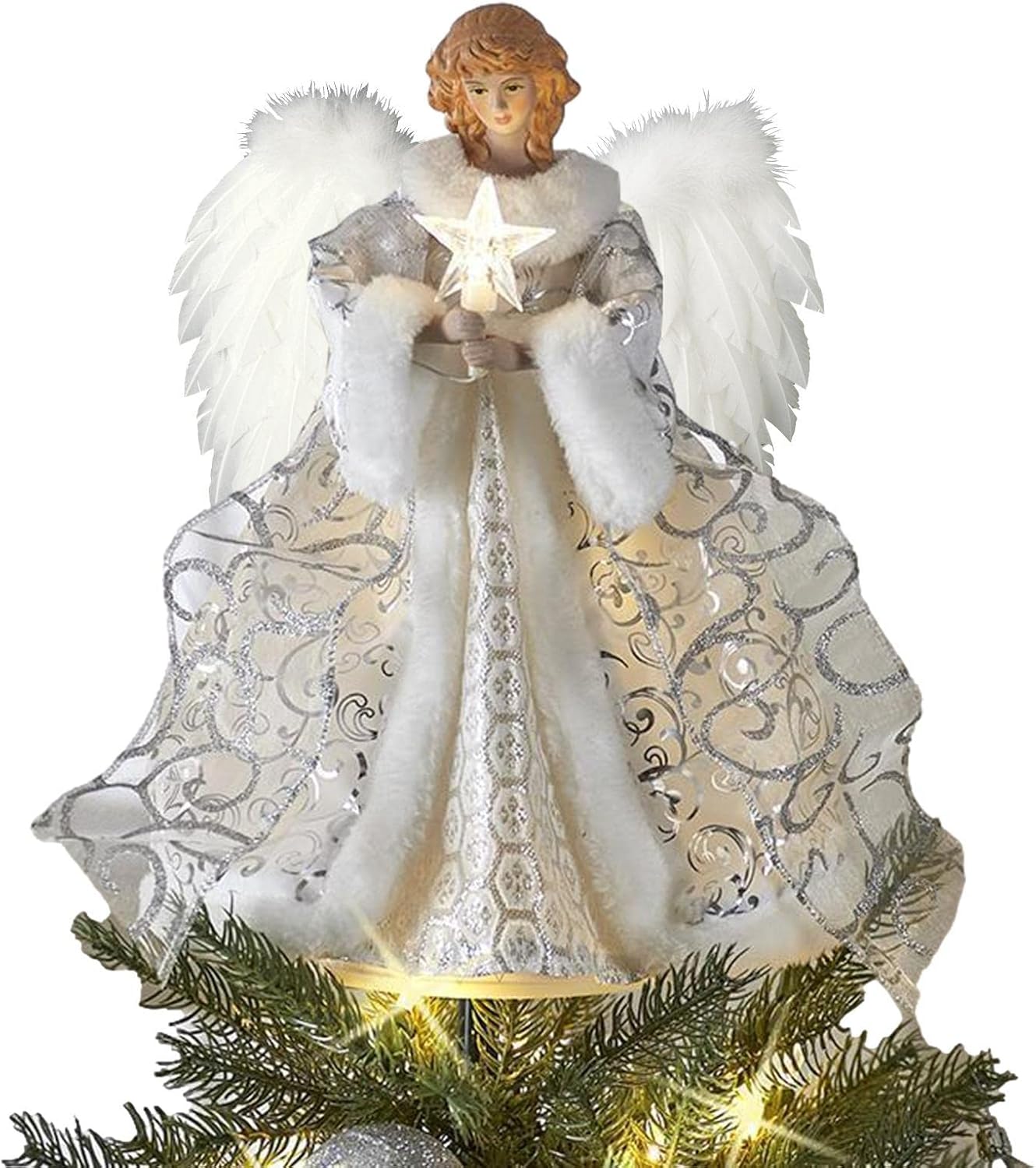 Angel Tree Topper Christmas Tree Top Angel Pendant Light up Angel Christmas Tree Toppers