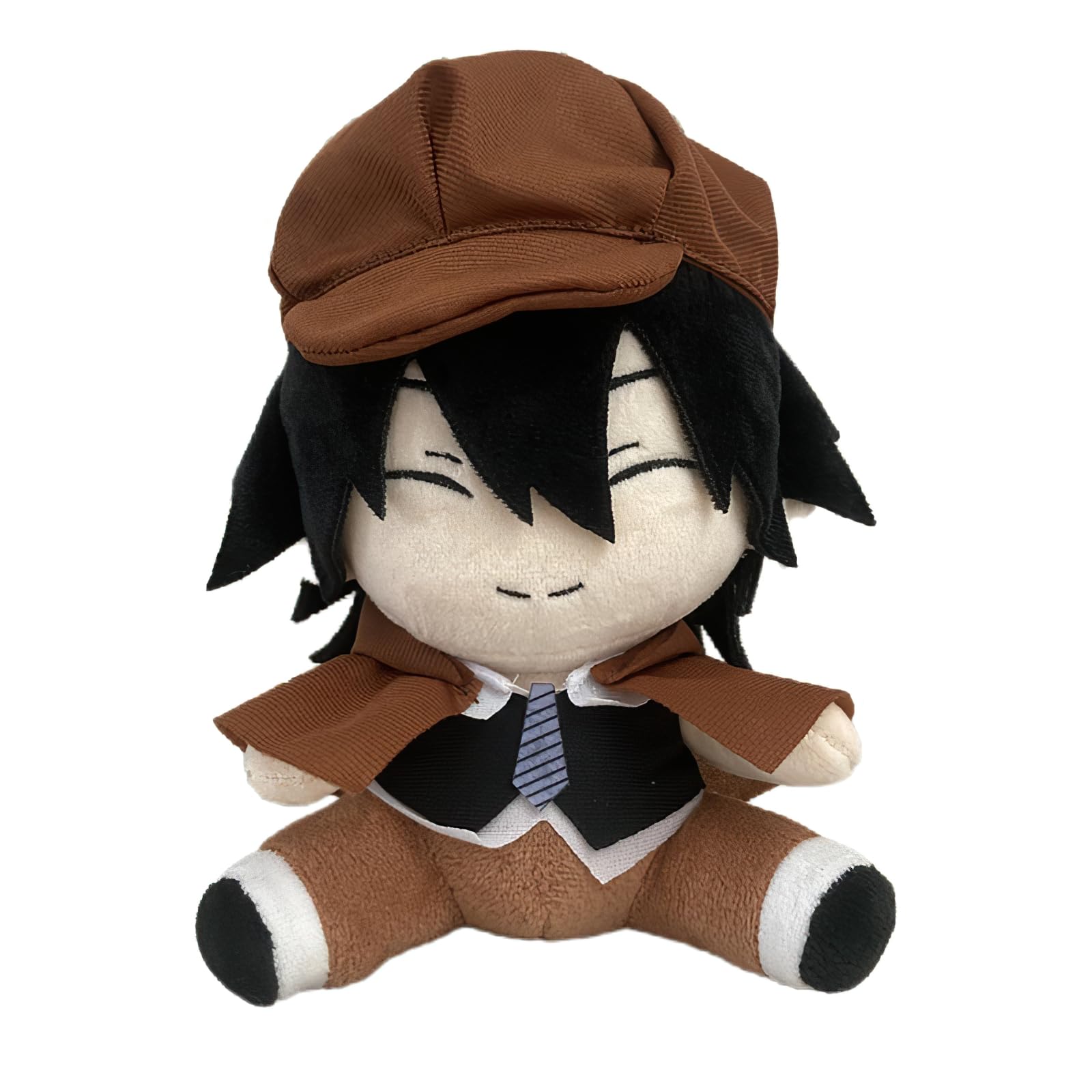 Puruuige Bungo Stray Dogs Plush Doll Anime Characters Edogawa Ranpo Cartoon Cute Pillows Figure Plushie Stuffed Soft Toys 7.9 Inches