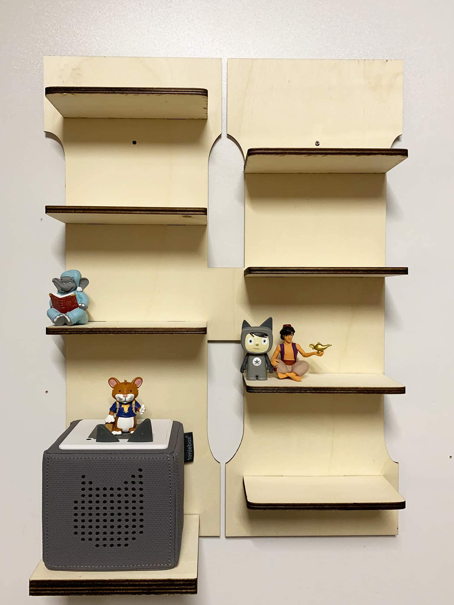 DIY Regal Buchstabe A-Z für die Musikbox passend für Toniebox Kinder Baby Zimmer zum selbst bemalen mit Wunschname tolles individuelles Geschenk zum Geburtstag zu Ostern Weihnachten (Buchstabe: H)