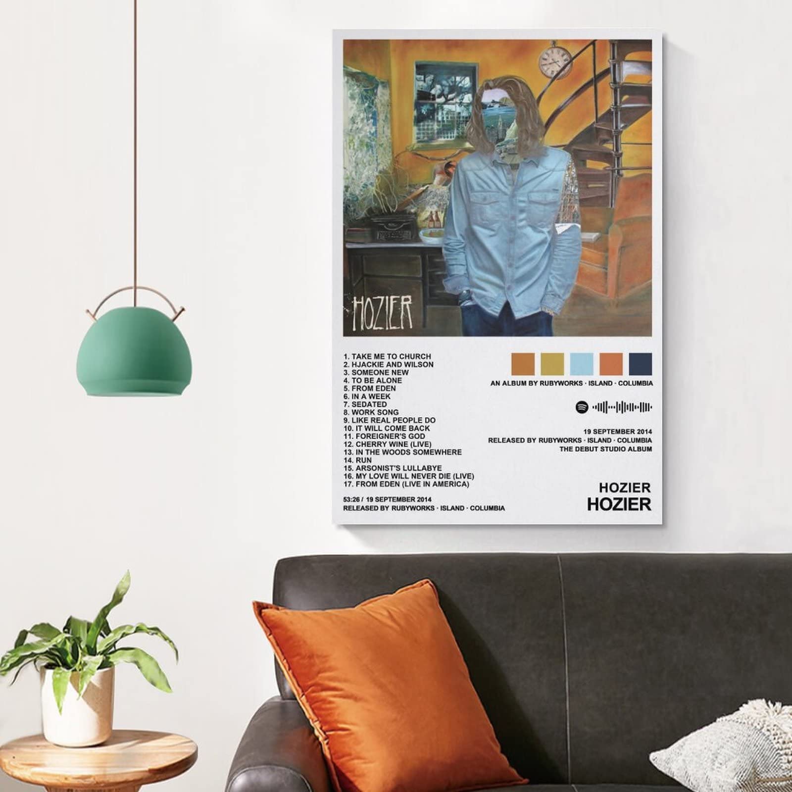 Hozier Poster Leinwand Poster Schlafzimmer Dekorati Produktbild-Vorschau 3