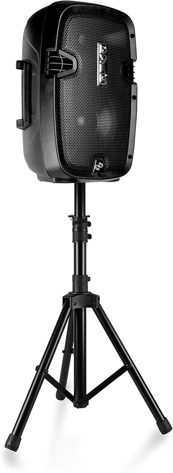 Pyle Wireless Portable PA System - Bluetooth Compatible Active + Passive Pair Outdoor Sound Speakers & Professional Audio Mixer Sound Board Console System Interfacen Streaming FX 16-Bit DSP Processor