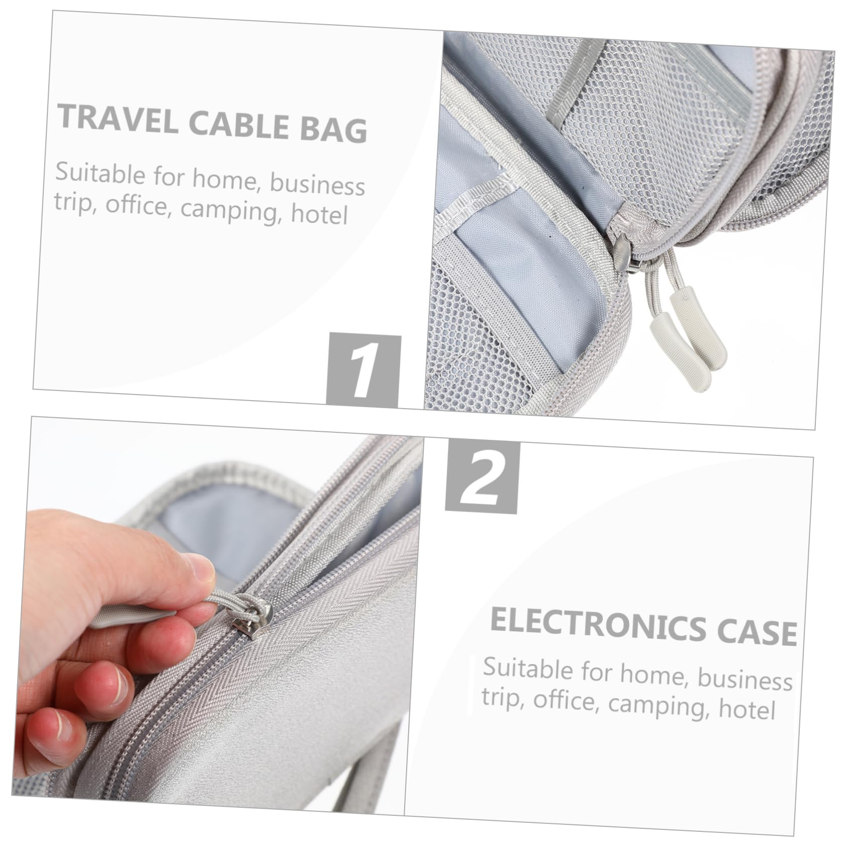 Angoily Custodia Per Elettronica Da 3 Pezzi Custodia Per Elettronica Impermeabile Borsa Per a Per Accessori Per Cavi Da Viaggio Per a Per