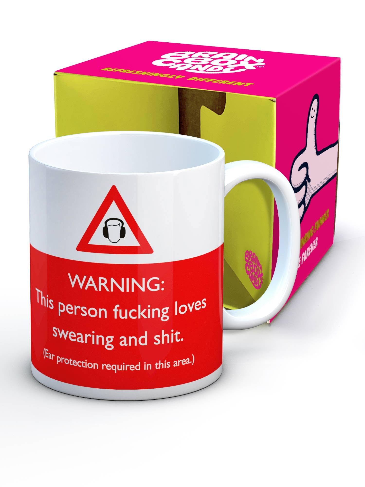 Brainbox Candy - Funny Coffee Mug for Men and Women Who Have Everything - Loves Swearing Design - Quality 10oz Stoneware Mug - Gift Boxed for Christmas or Birthday