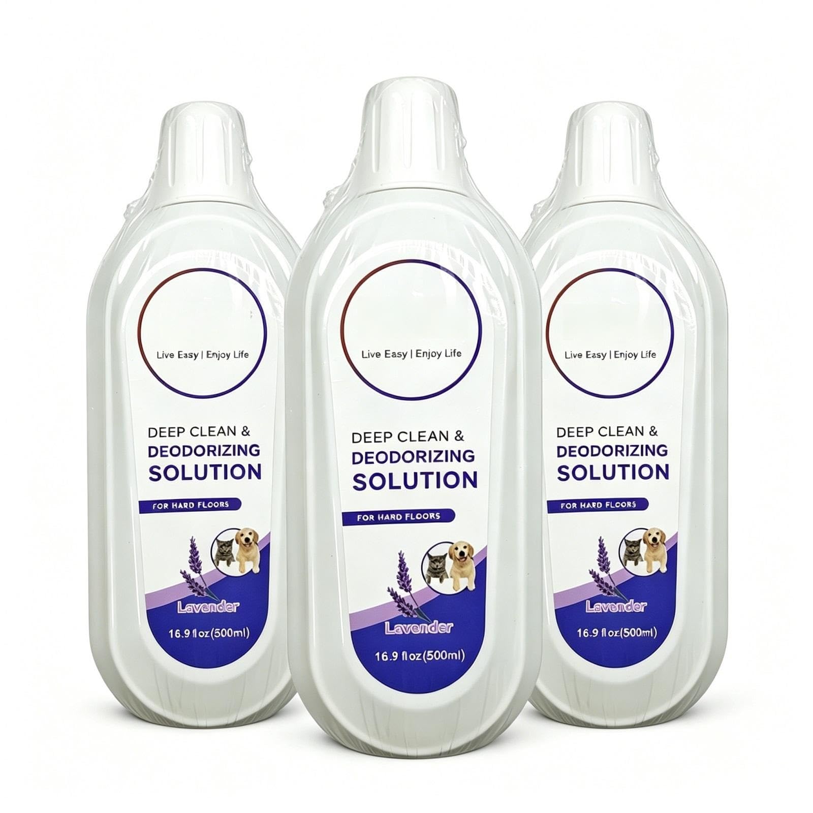 Detergente Per Pavimenti, Compatibile Con Tineco FLOOR ONE S3/S5/S6/S7/S9 | Profumo di lavanda, 500 ml, formula delicata for rimuovere gli odori, compatibile con la serie IFLOOR FLOOR ONE(3PCS)