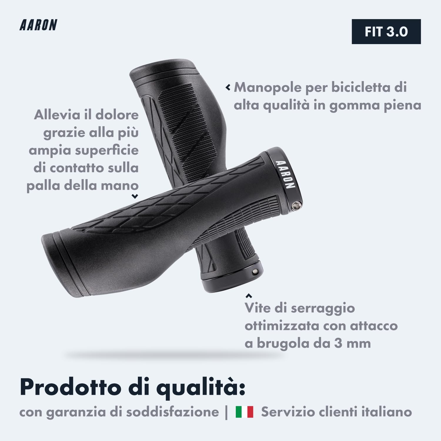 Accessori Ciclismo AARON Horn Impugnature Bici Con Gel