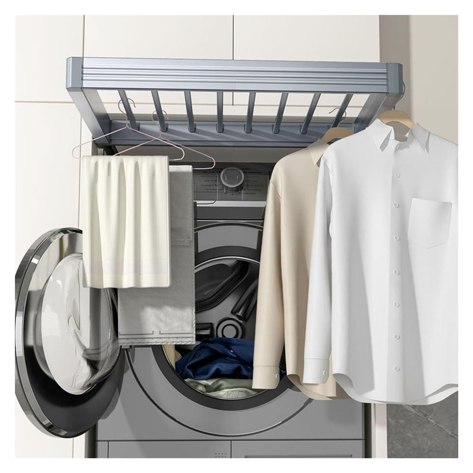 Porte-pantalons coulissant amovible pour penderie extensible
