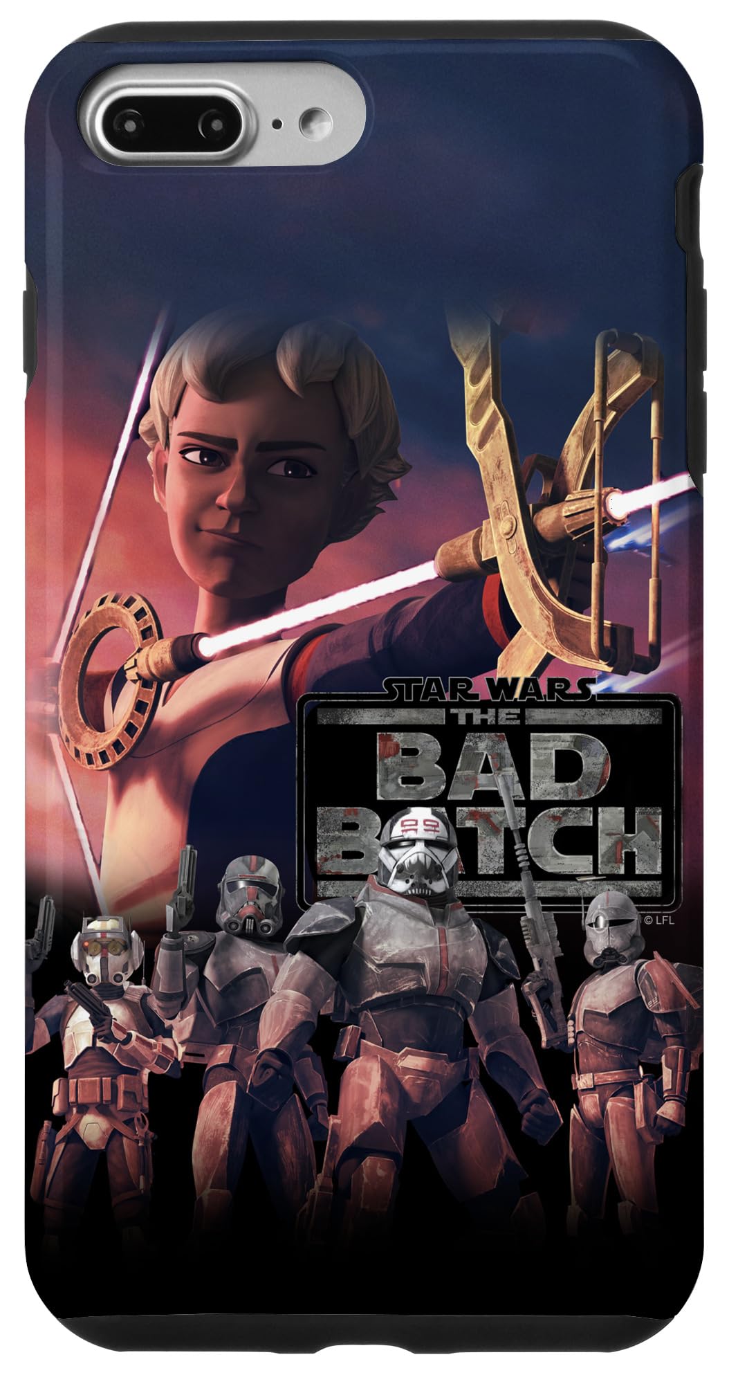 Coque iPhone 7 Plus/8 Plus Star Wars The Bad Batch Omega design original