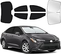 Vista 31 de Parasoles para ventanas de auto para bebé, 4 unidades de 20 x 12 pulgadas, adherencia estática, cubiertas para ventanas laterales, frontales