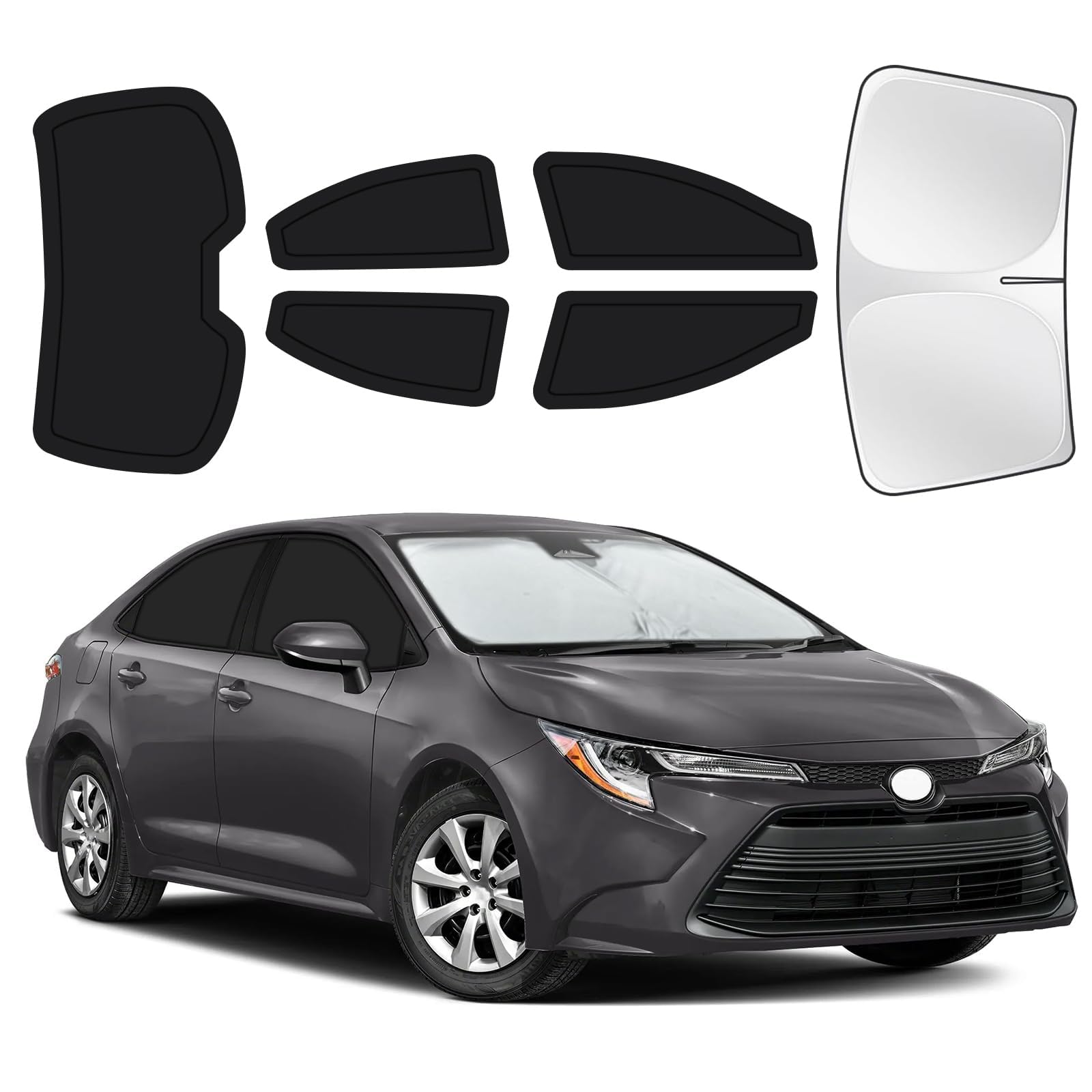 for Toyota Corolla 2020-2024 Car Window Shades, 6Pcs Full Window Covers