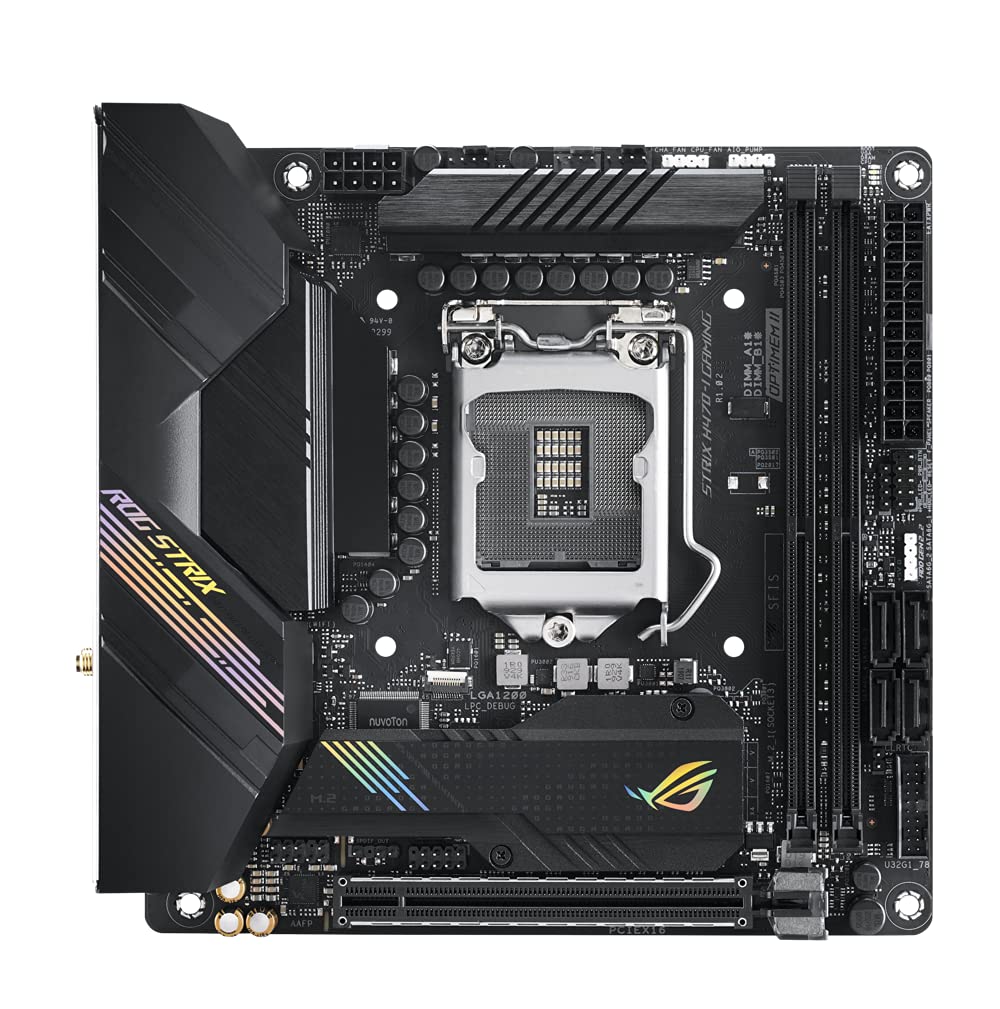 ASUS ROG Strix H470-I Gaming Motherboard (Intel H470, LGA 1200 