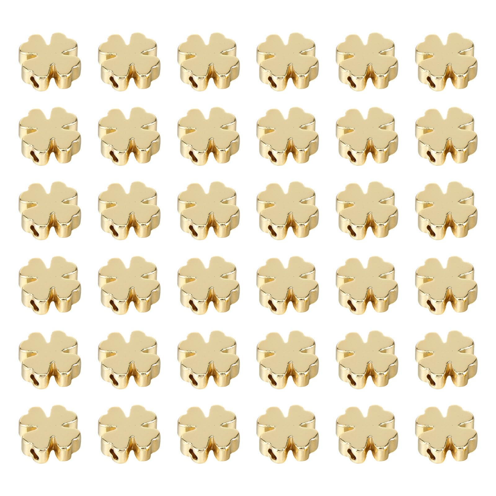 60 Pezzi Perline Distanziali in Lega Color Oro Perline per Braccialetti Fai da Te Sicure e Ecologiche Adatte per Ragazzo Ragazza e Creazioni di Gioielli